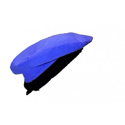Kate Spade Contrast Bow Beret Ensemble Blue & Black Acrylic Wool Winter Hat NEW 888698648410 eb-23884296
